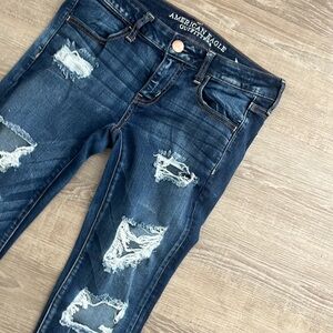 American Eagle Super Stretch Super Low Jeggings